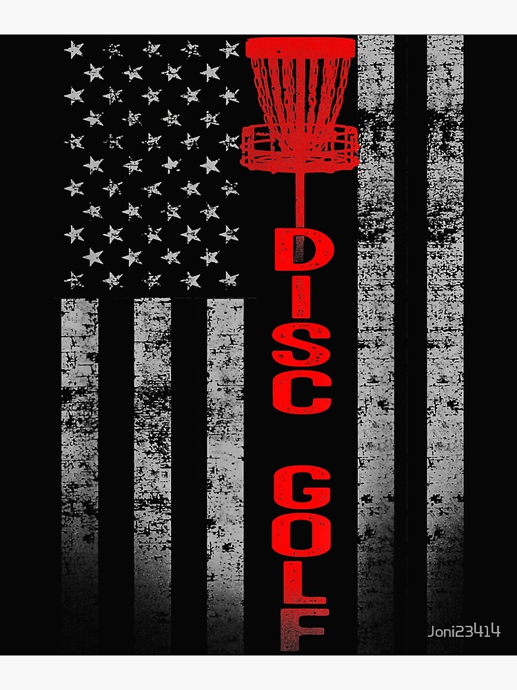 "Disc Golf Basket Flag Design Gift for Disc Golfers" Poster for Sale