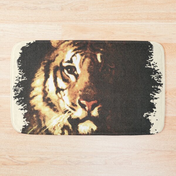 Item preview, Tiger in the Moonlight Shadows - Grunge Texture designed and sold by pixelspantry.