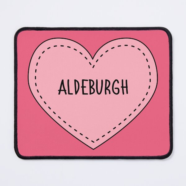 Item preview, Aldeburgh Suffolk England Cute Pink Heart Stitches designed and sold by cashewdays.