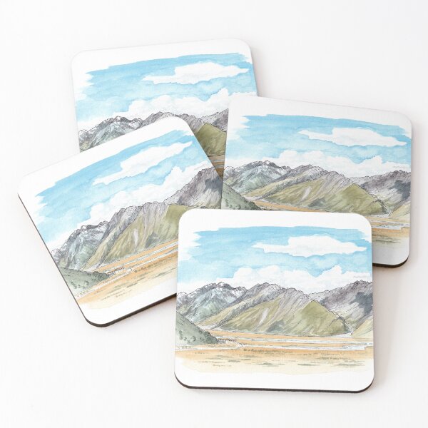 Item preview, Tasman River Valley Watercolour designed and sold by Tom Napper Design.