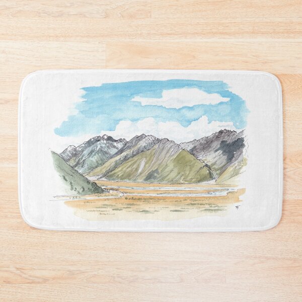 Item preview, Tasman River Valley Watercolour designed and sold by Tom Napper Design.