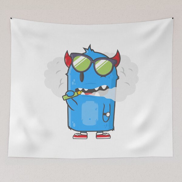 Item preview, lonely vaping chillin monster designed and sold by Colossus1928.