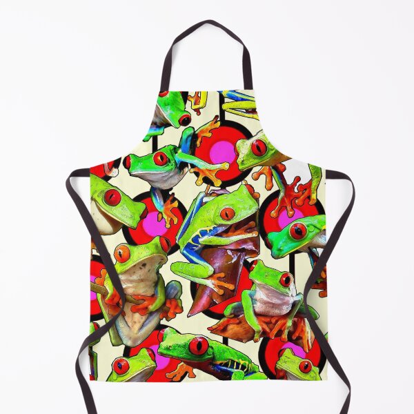 Item preview, RED EYE TREE FROG DOTS designed and sold by ICONIC-SONIC Shop.