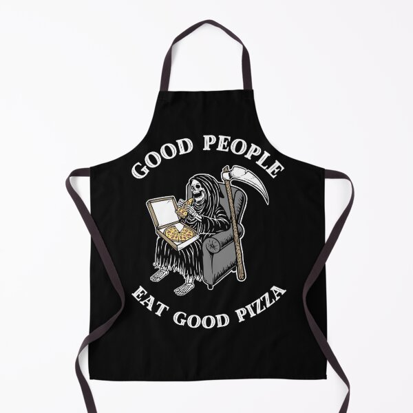 Item preview, GOOD PEOPLE EAT GOOD PIZZA-GRIM REAPER-SKELETON designed and sold by SighFly52.