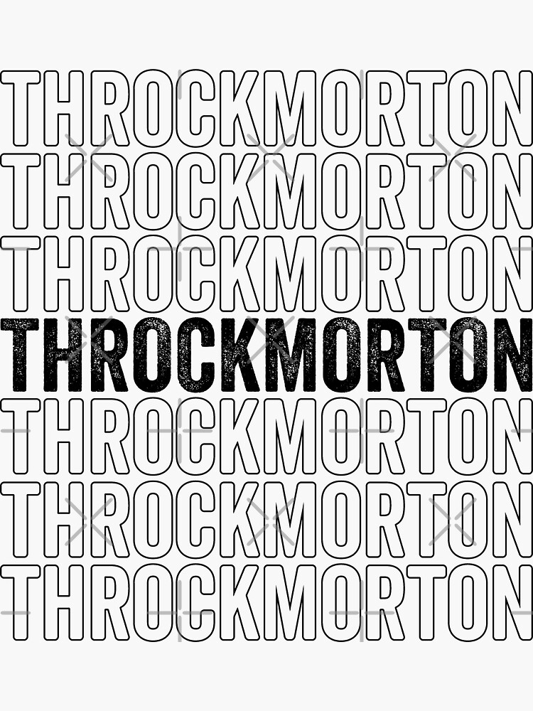 "Throckmorton Sign Funny Radiology Xray Sign" Sticker for Sale by