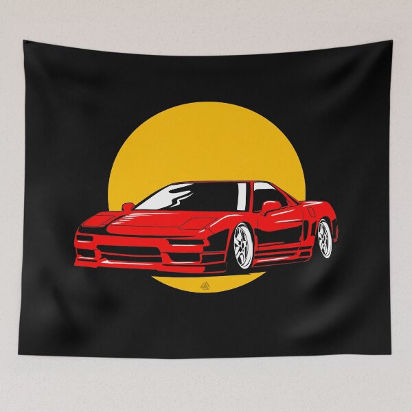 Item preview, Acura NSX jdm monochrome illustration designed and sold by Rocket Shock.