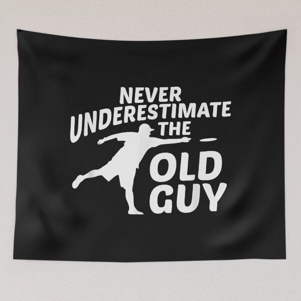 Item preview, Never Underestimate The Old Guy Funny Disc Golf Designs designed and sold by Joni23414.