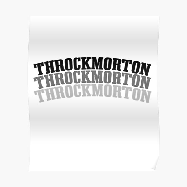 "Throckmorton Sign Funny Radiology Xray Sign" Poster by