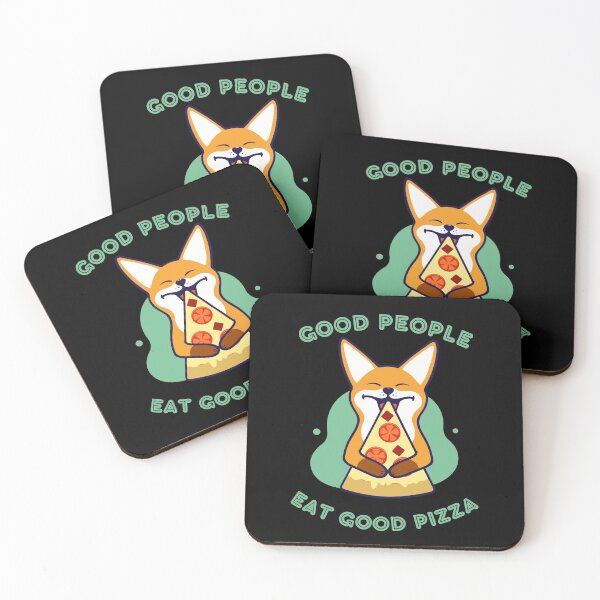 Item preview, GOOD PEOPLE EAT GOOD PIZZA-SHIBA-DOG-BITCOIN designed and sold by SighFly52.