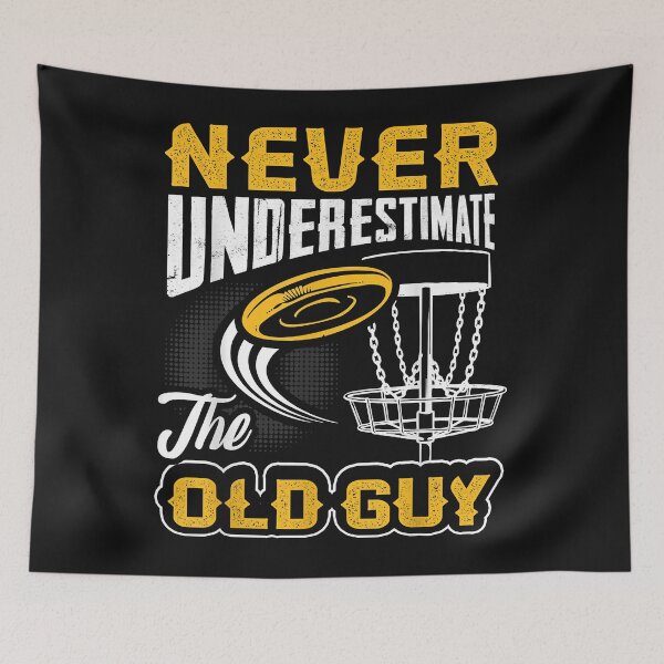 Item preview, Never Underestimate The Old Guy Funny Disc Golf Frisbee Gift designed and sold by Joni23414.