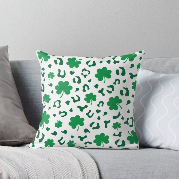 Item preview, Shamrock Leopard St.Patrick's day pattern designed and sold by Roadvector Studio.