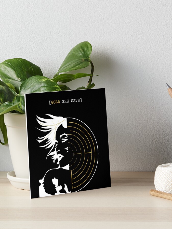 Thumbnail 1 of 2, Art Board Print, Kristian Zenz: GOLD SHE GAVE labyrinth designed and sold by KristianZenz.