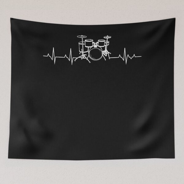 Item preview, Drums Heartbeat - Funny drummer designed and sold by THOSHI.