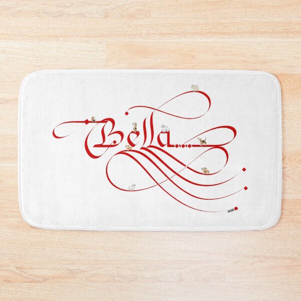 Item preview, Bella, Female Dog Name (Red) designed and sold by AhMath.