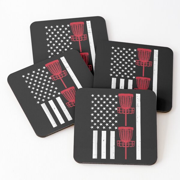 Item preview, US Flag Disc Golf Basket Vintage Patriotic Frisbee Golfing designed and sold by Joni23414.