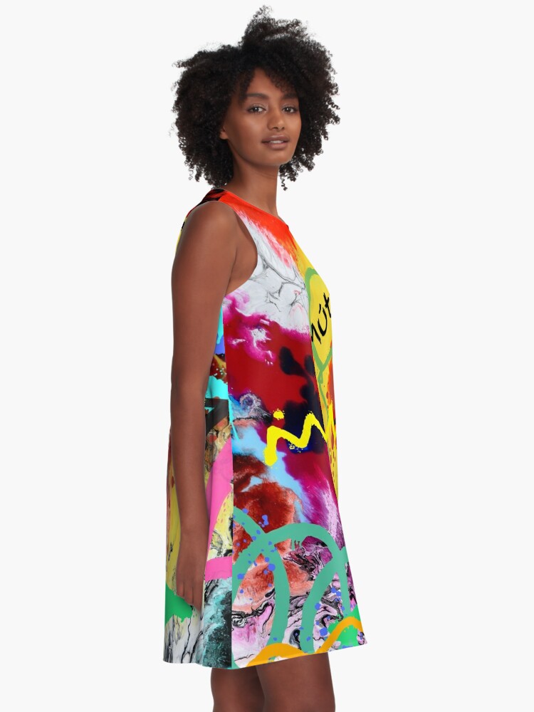 A-Line Dress, Mútti Graffiti designed and sold by GasconyPassion