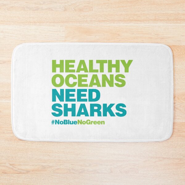 Item preview, Healthy Oceans Need Sharks #NoBlueNoGreen designed and sold by RedCloudDesign.