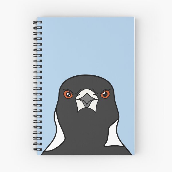 Item preview, Australian Magpie Face designed and sold by BundaBear.