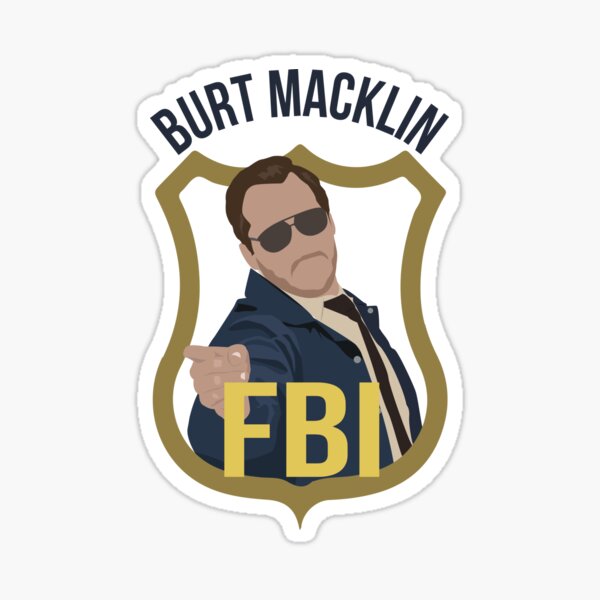 Burt Macklin - Parks and Recreation Sticker