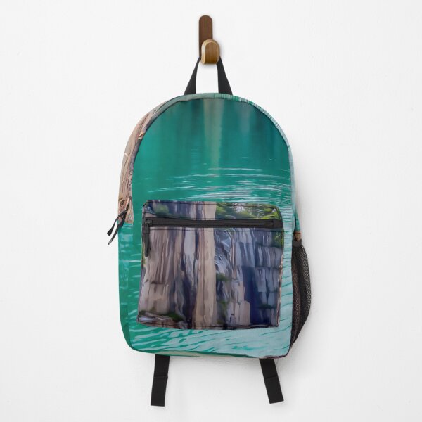 Item preview, Stunning emerald lake, amazing nature, digital watercolor painting designed and sold by Orianah.