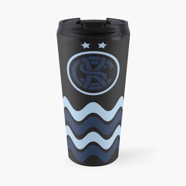 KC Soccer Blue Waves Travel Mug