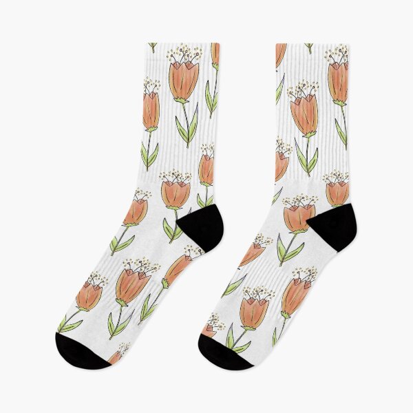 Item preview, Pretty, whimsical orange Tulip fields. designed and sold by LaBellCreative.