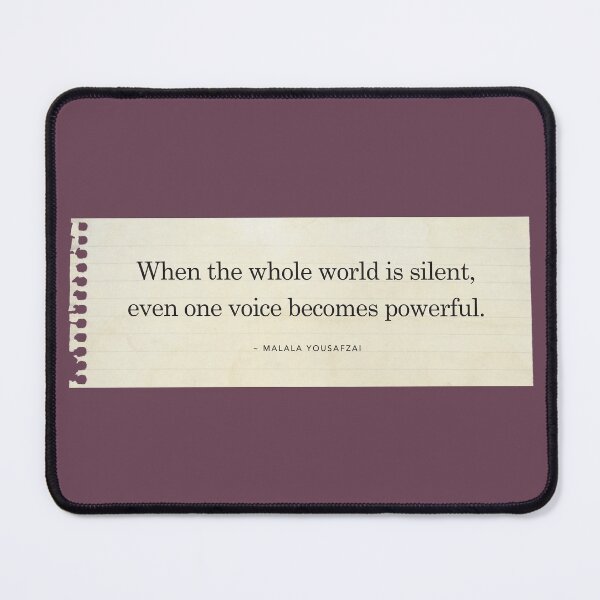 Item preview, Malala quote designed and sold by RedCloudDesign.