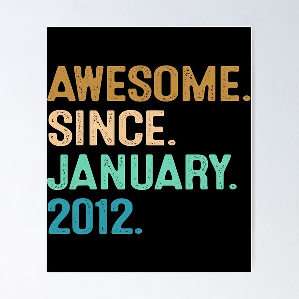 10 Years Old Shirt Gift- Awesome Since January 2010 T-Shirt