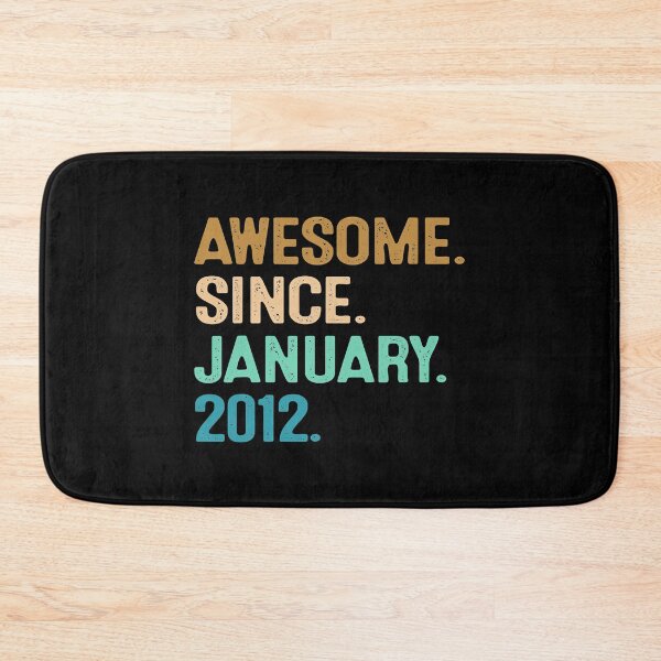 Item preview, 10th Birthday Gift 10 Year Old Awesome Since January 2012 T-Shirt designed and sold by LucyDonna.