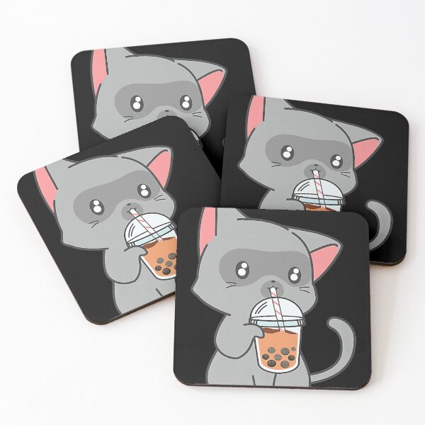 Item preview, Bubble Tea Kawaii Boba Tea Japanese Lover Cat Kitten Anime Premium designed and sold by mendozaq.