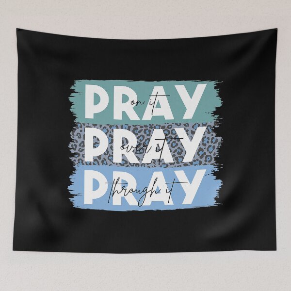Item preview, Pray On It Pray Over It Pray Through It Leopard Christian T-Shirt designed and sold by LucyDonna.