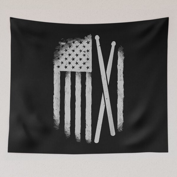 Item preview, American Flag Drumsticks USA Drummers Vintage Drum Sticks designed and sold by Chloe43212.