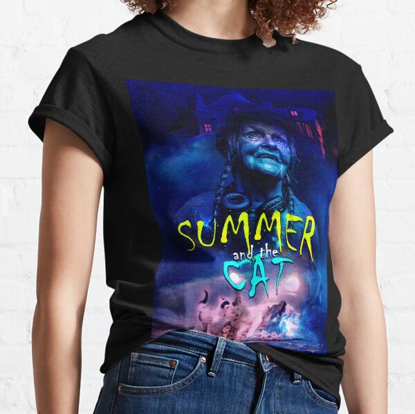 Summer and the Cat - Pets, Magic, Fantasy, Kittens, Haunted, Grandma Classic T-Shirt