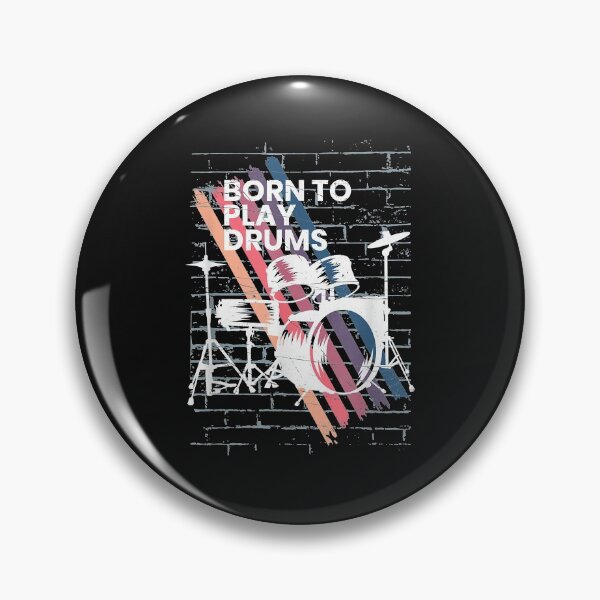 Item preview, Cool Drum Kit Percussion Vintage Retro Drummer designed and sold by Chloe43212.