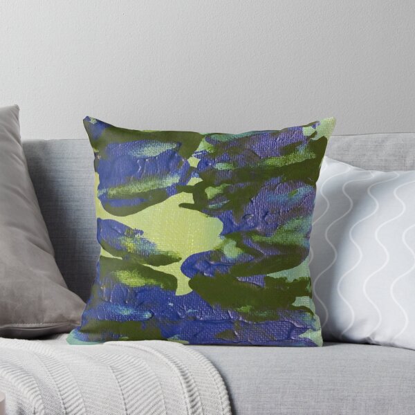 Item preview, Azul, verde, abstracto, pintura, arte designed and sold by SinLanchester.