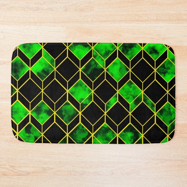 Item preview, Green Smoke Cuboid Material Design designed and sold by Carbonbubble.
