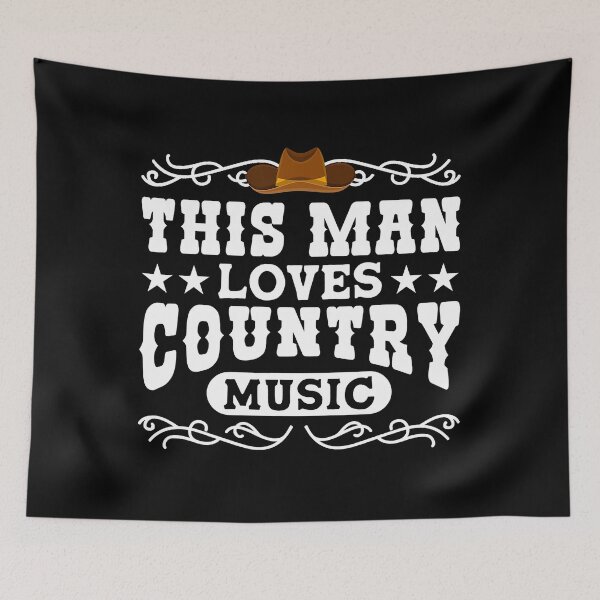 Item preview, This Man Loves Country Music designed and sold by ryanbrian.
