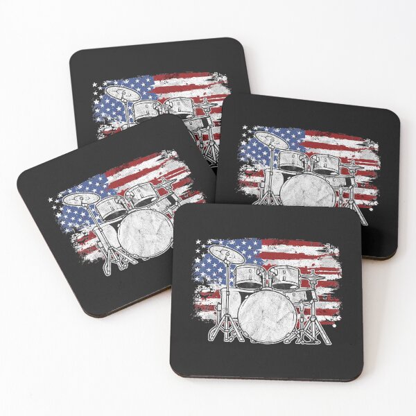 Item preview, Drummer Drum Set Drums USA Flag American 4th Of July Gift designed and sold by Chloe43212.