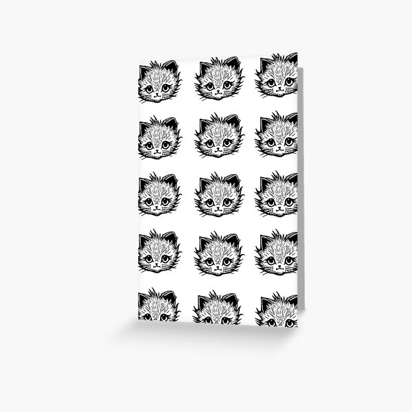 Cat pattern Greeting Card