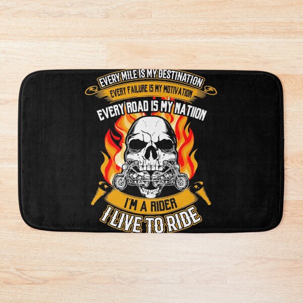 Item preview, Bike Rider Funny Biker Biking Motorcycling Skull Motorcycle designed and sold by GoZayaan.