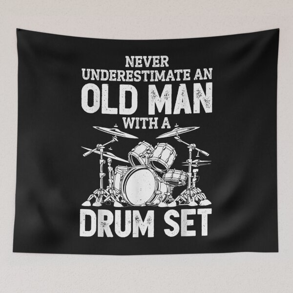 Item preview, Drummer Never Underestimate An Old Man With A Drum Set Funny designed and sold by Chloe43212.