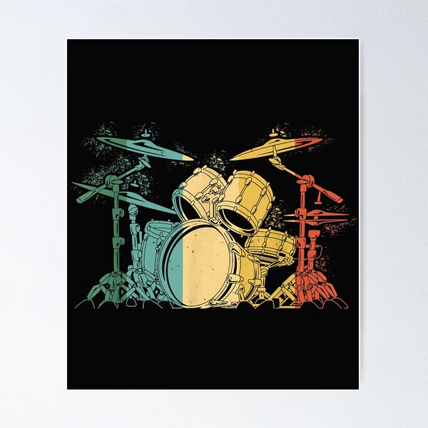 Item preview, Drummer Retro Vintage Drum Set Drumset Drummers Men Drumming designed and sold by Chloe43212.