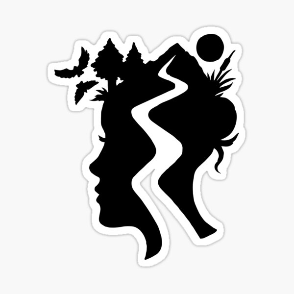 TrailHead – Black - Female Version Sticker