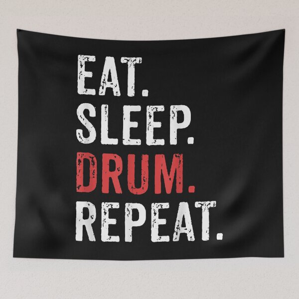 Item preview, Eat Sleep Drum Repeat Drummers Music Band Gift designed and sold by Chloe43212.