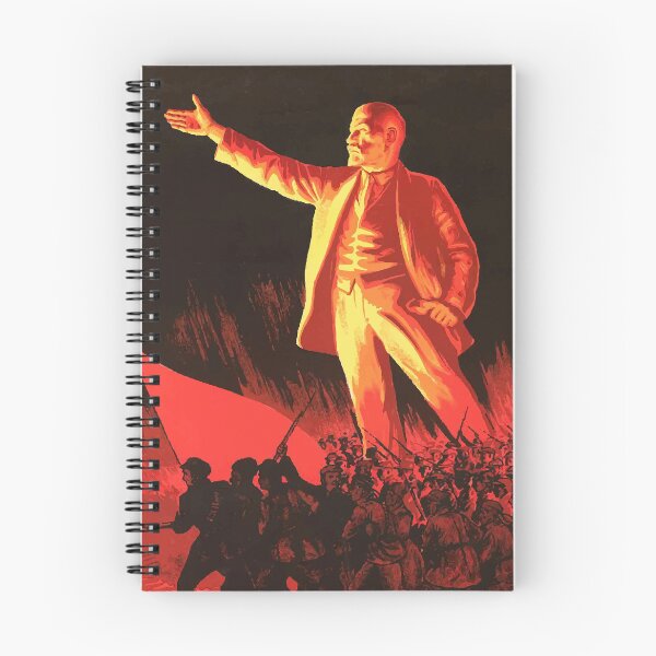 Item preview, Vladimir Lenin vintage propaganda poster designed and sold by monsterplanet.