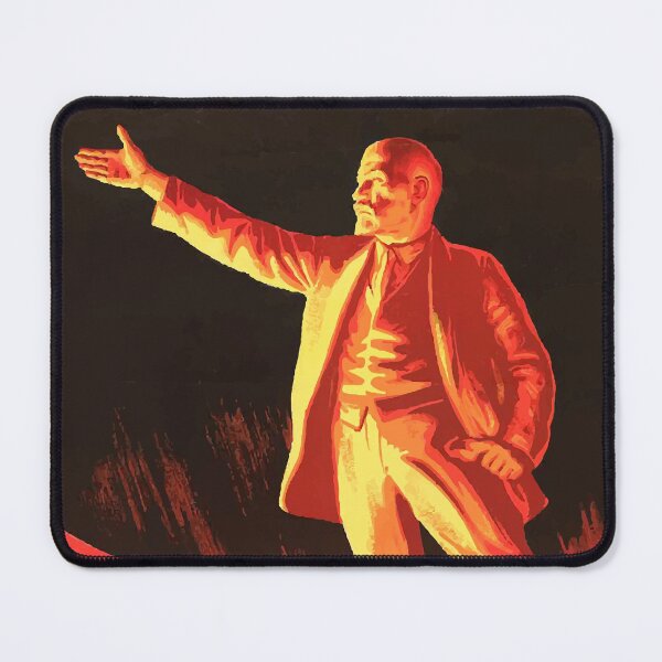 Item preview, Vladimir Lenin vintage propaganda poster designed and sold by monsterplanet.