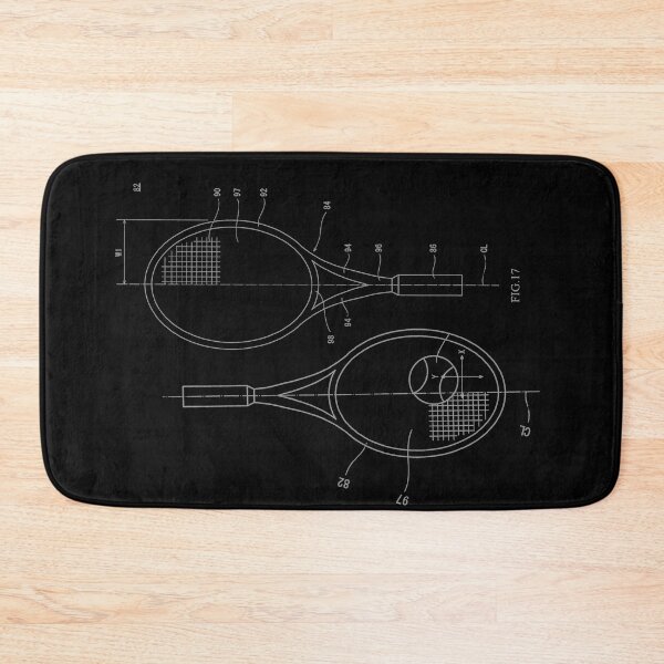 Item preview, The Tennis Racket Patent Dark 2 designed and sold by OutofFocusShop.