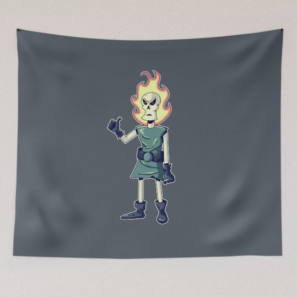 Item preview, FLAMING SKULL designed and sold by DroidMonkey.