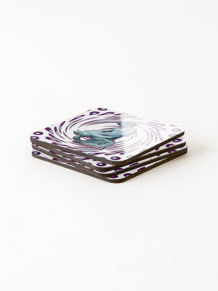 Thumbnail 4 of 5, Coasters (Set of 4), Turtle Boy designed and sold by JLSimpkinsArt.
