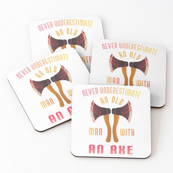 Item preview, Never underestimate an old man with an axe. designed and sold by Umiska.